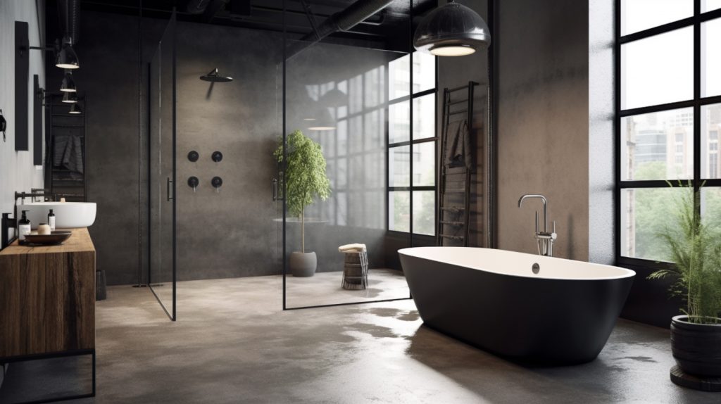 Industrial Style Wet Room | Plumb Point, Plymouth