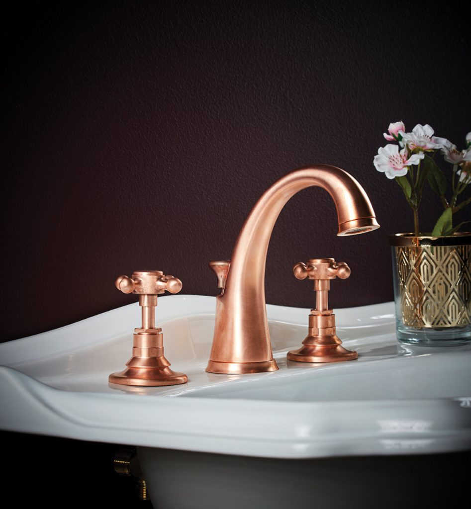 Marflow St James Unlac Copper Basin Taps | Plumb Point, Plymouth